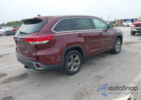 2017 Toyota Highlander Hybrid Limited Platinum from USA, damaged, VIN 5TDDGRFH4HS034062